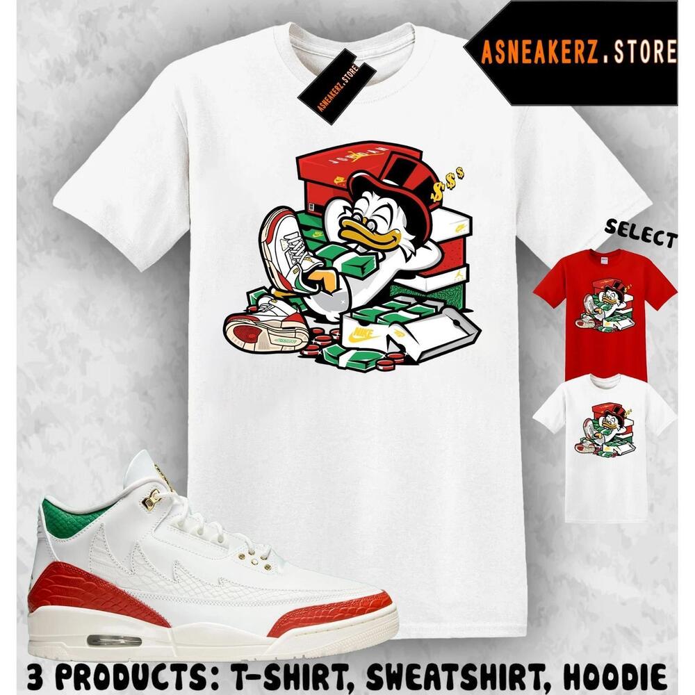 Shirt To Match Aj 3 Og El Vuelo Matching Tee Scrooge Duck T-Shirt